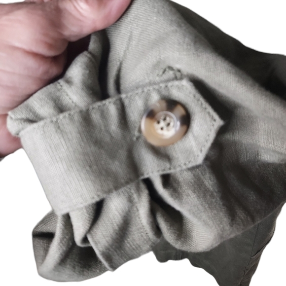 Sanctuary Women Safari Tencel Field Green utility Jacket Small - Picture 3 of 13